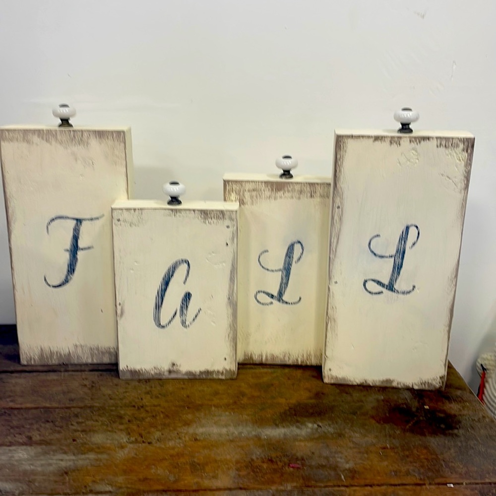 Handcrafted fall sign